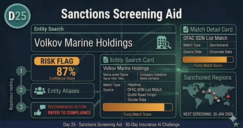 Sanctions Screening Aid — Day 25 app